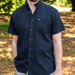 Atoll Woven Shirt - Geometric Fish