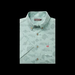 Atoll Woven Shirt - Geometric Fish