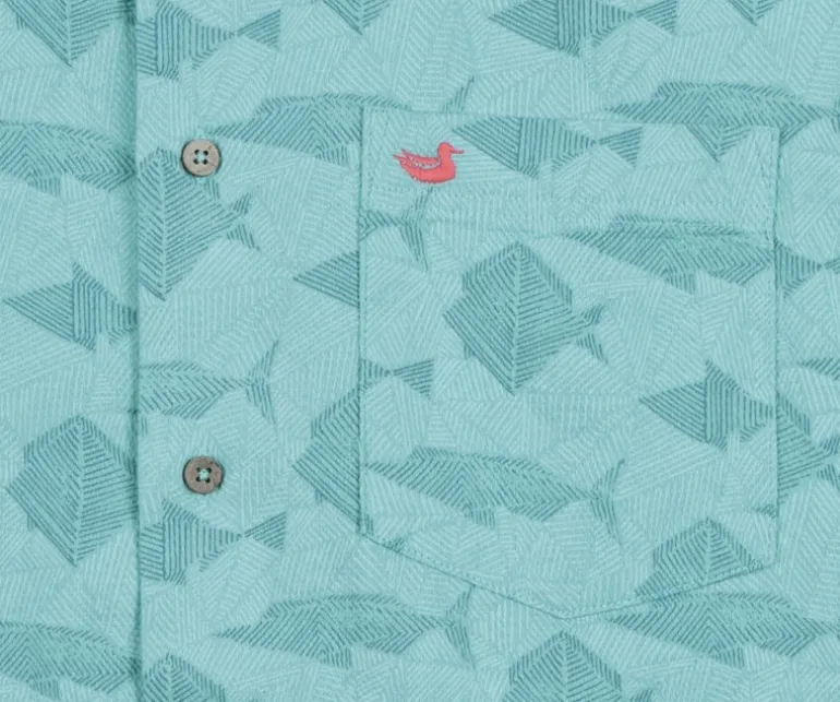 Atoll Woven Shirt - Geometric Fish
