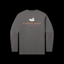 Authentic Heathered Tee - Long Sleeve