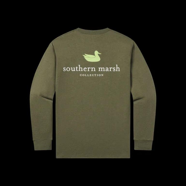 Authentic Heathered Tee - Long Sleeve