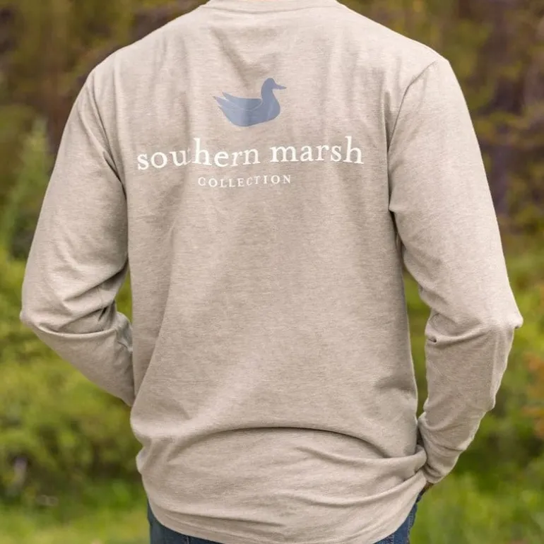 Authentic Heathered Tee - Long Sleeve