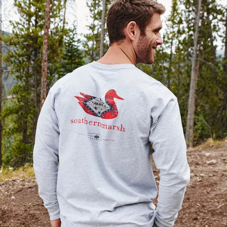 Authentic Heritage Tee - Arkansas - Long Sleeve
