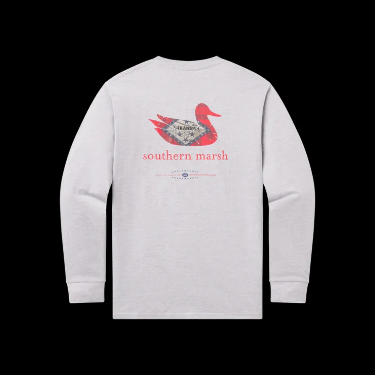 Authentic Heritage Tee - Arkansas - Long Sleeve