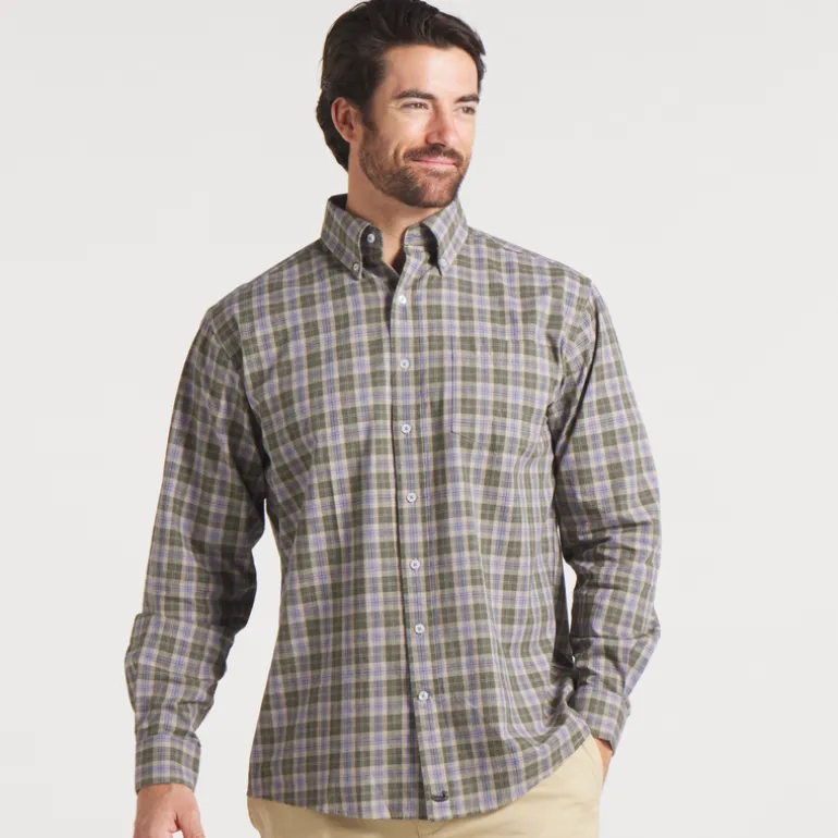 Bandera Washed Plaid Dress Shirt