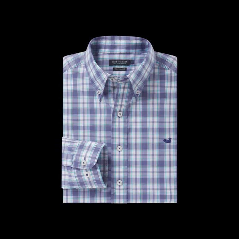 Benton Performance Plaid Dress Shirt