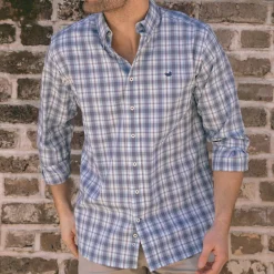 Benton Performance Plaid Dress Shirt