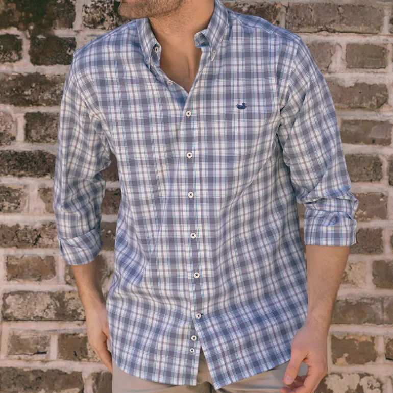 Benton Performance Plaid Dress Shirt