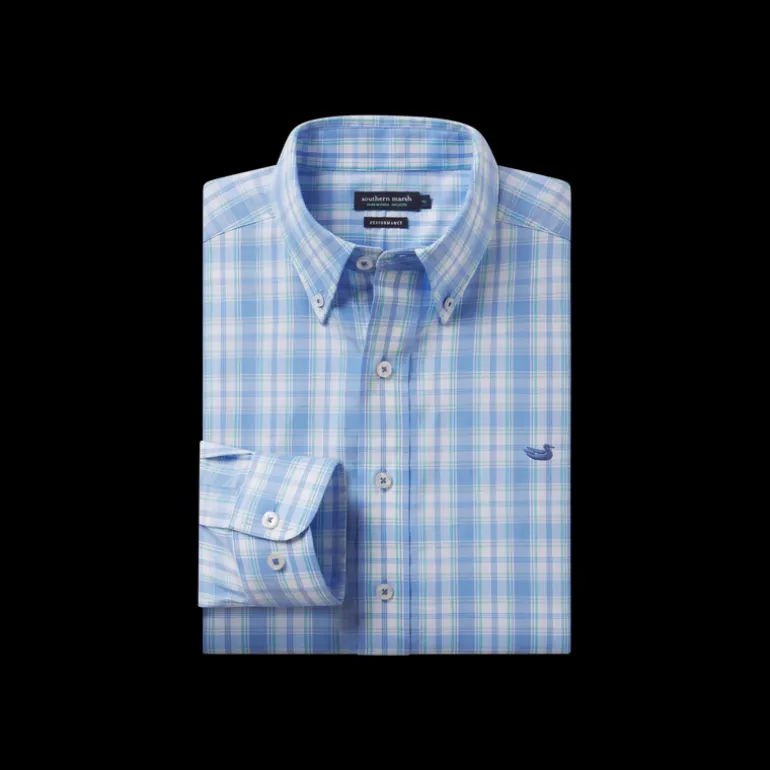 Benton Performance Plaid Dress Shirt