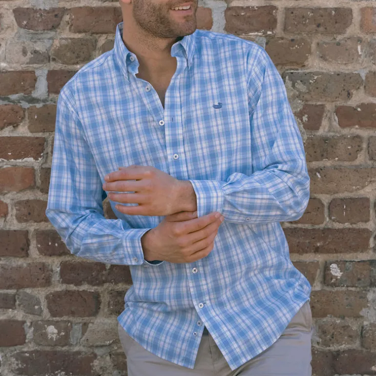 Benton Performance Plaid Dress Shirt
