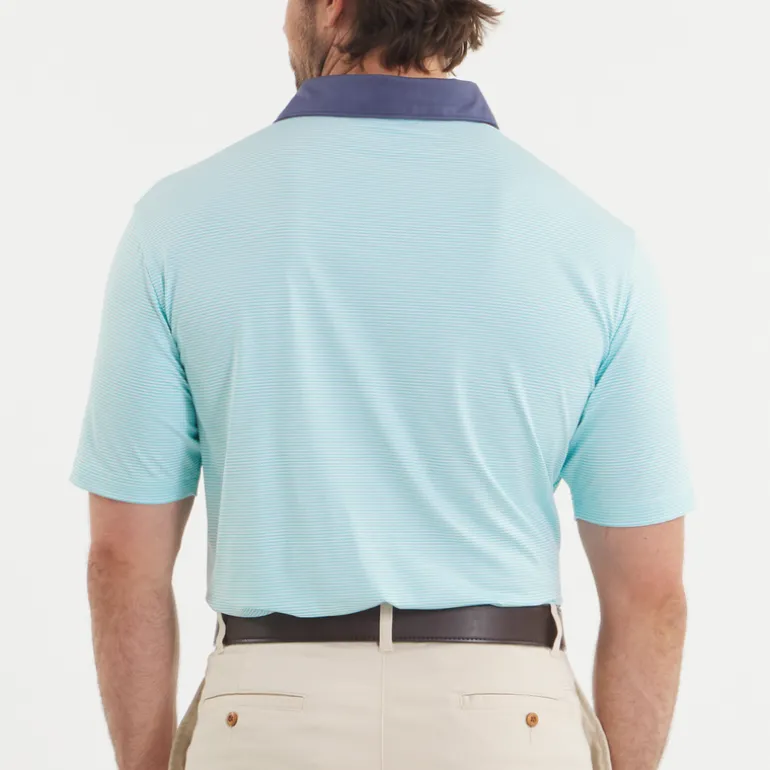 Bermuda Performance Polo - Hampton Stripe