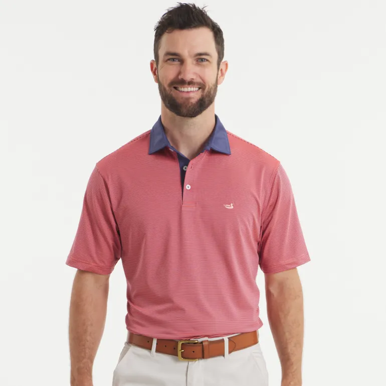 Bermuda Performance Polo - Hampton Stripe