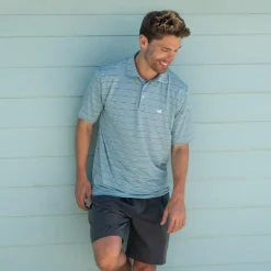 Bermuda Performance Polo - Chenier Stripe