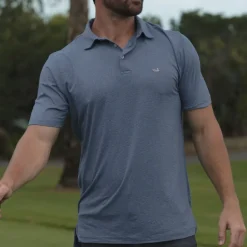 Biscayne Heather Performance Polo
