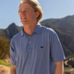 Biscayne Heather Performance Polo