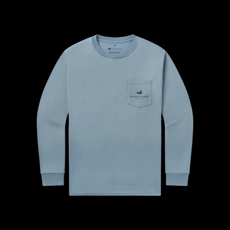 Blue Marlin Fishing Tee - Long Sleeve