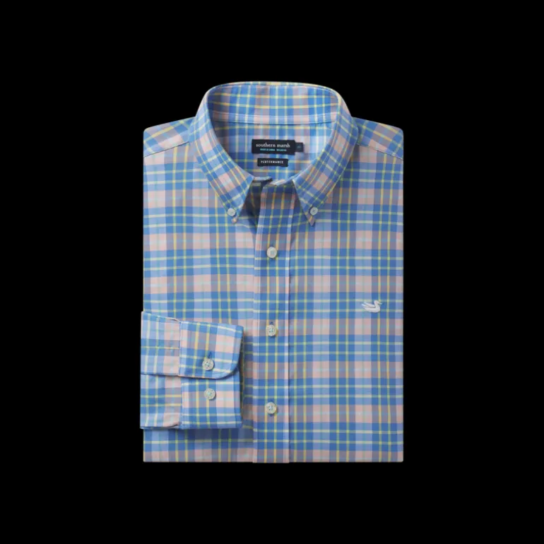 Bluefish Performance Plaid Dress Shirt