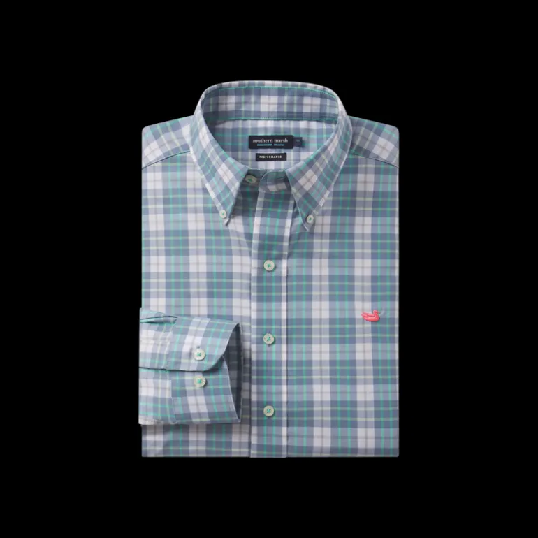 Bluefish Performance Plaid Dress Shirt