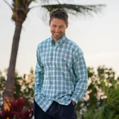 Bluefish Performance Plaid Dress Shirt