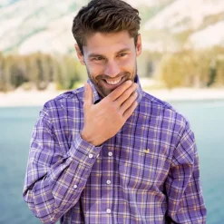 Bristol Performance Plaid Dress Shirt