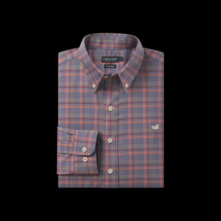 Bristol Performance Plaid Dress Shirt
