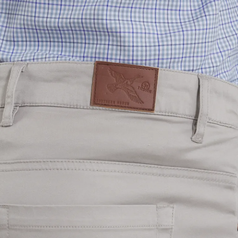 Cahaba Comfort Stretch Twill Pant - Light Gray