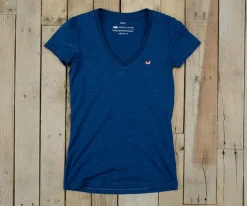 Caroline V-Neck Tee - Slub