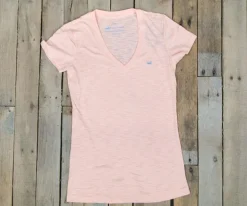 Caroline V-Neck Tee - Slub