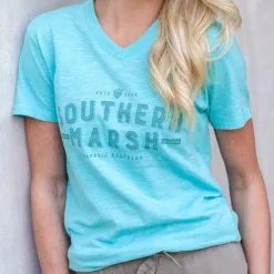 Danielle V-Neck Tee - Slub