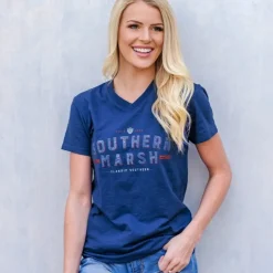 Danielle V-Neck Tee - Slub