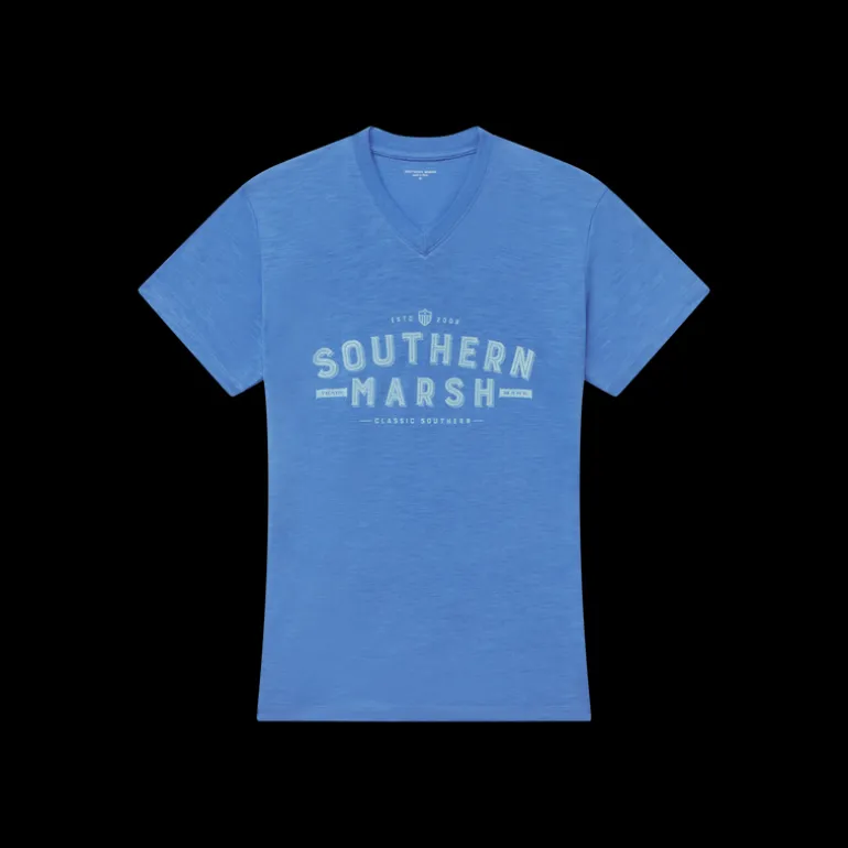 Danielle V-Neck Tee - Slub