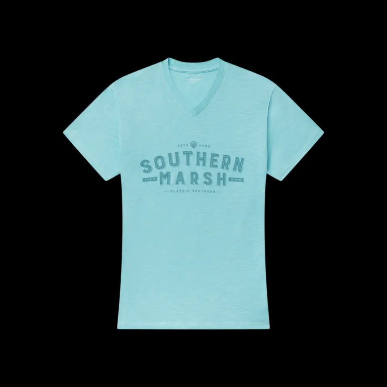 Danielle V-Neck Tee - Slub
