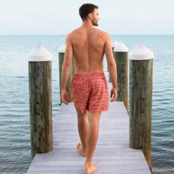 Dockside Swim Trunk - Falling Lines