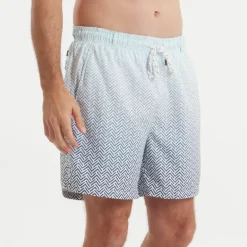 Dockside Swim Trunk - Herringbone Fade