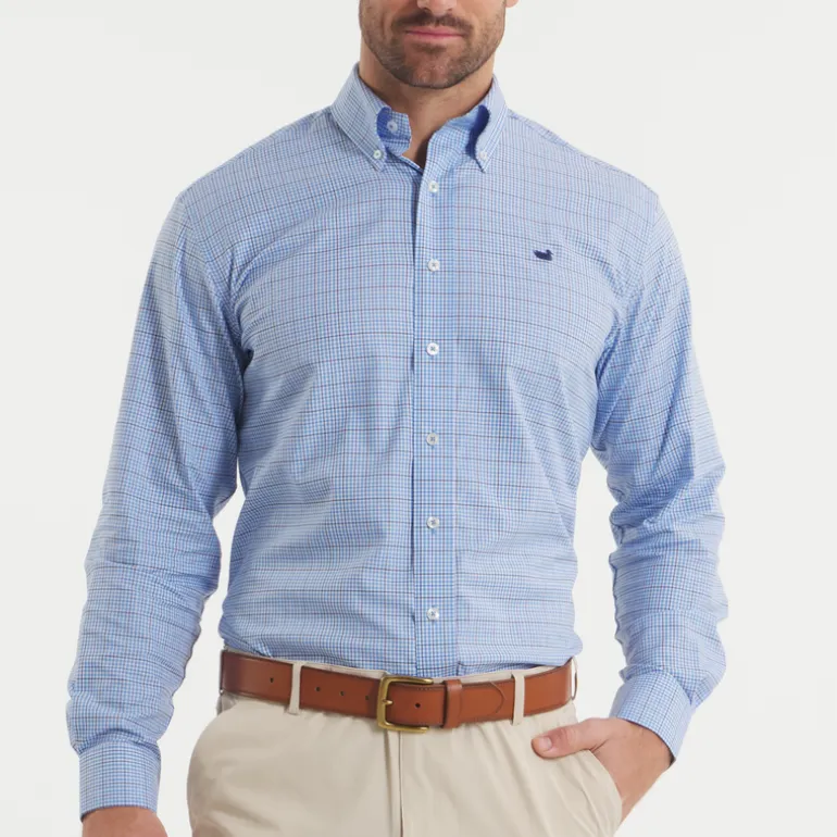 Dyer Performance Gingham Dress Shirt