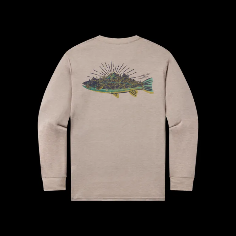 FieldTec™ Heathered Performance Tee - Speckled Sunset - Long Sleeve