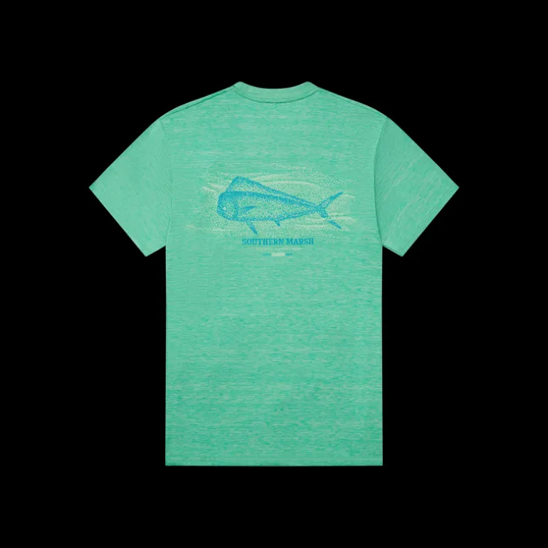 FieldTec™ Heathered Performance Tee - Mahi