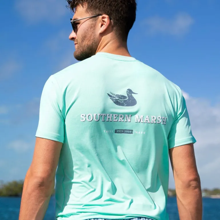 FieldTec™ Heathered Performance Tee - Trademark