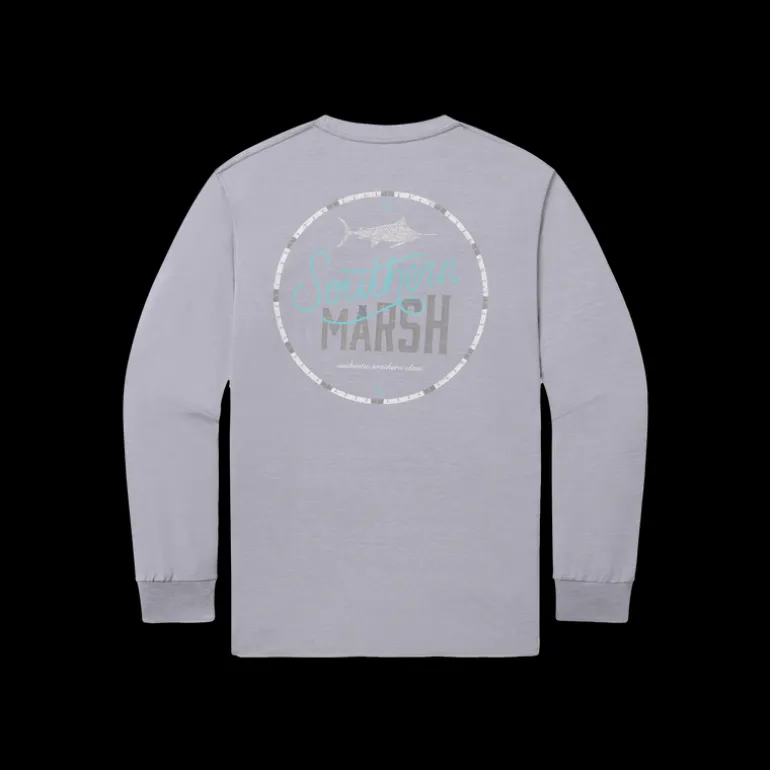 FieldTec™ Heathered Performance Tee - Marlin Time - Long Sleeve
