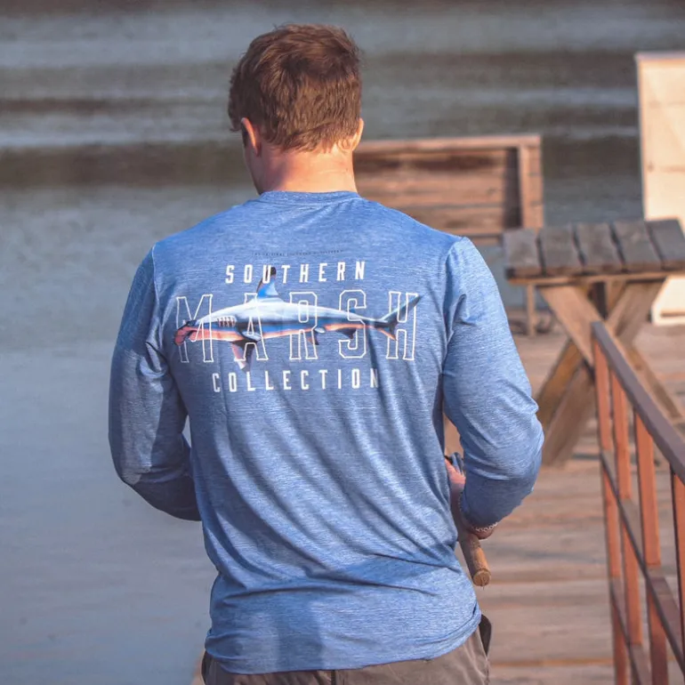 FieldTec™ Heathered Tee - Hammerhead - Long Sleeve