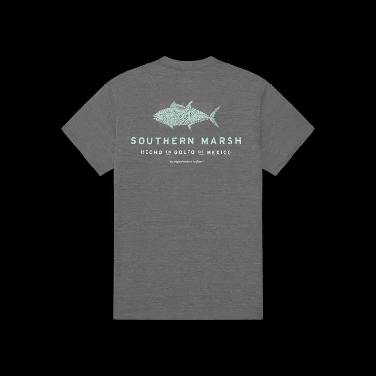 FieldTec™ Heathered Tee - Made in the Gulf - Tuna