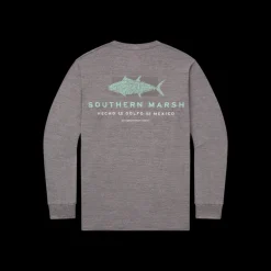 FieldTec™ Heathered Tee - Made in the Gulf - Tuna - Long Sleeve