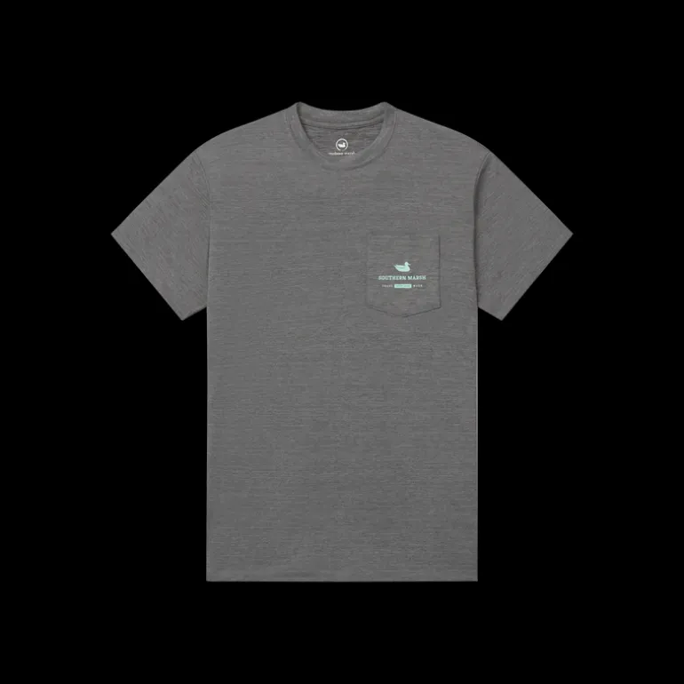 FieldTec™ Heathered Tee - Made in the Gulf - Tuna