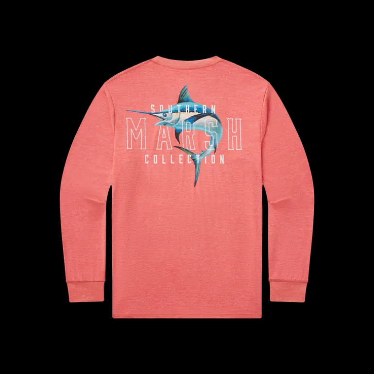 FieldTec™ Heathered Tee - Swordfish - Long Sleeve