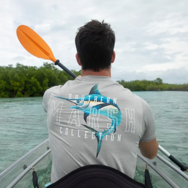 FieldTec™ Heathered Tee - Swordfish