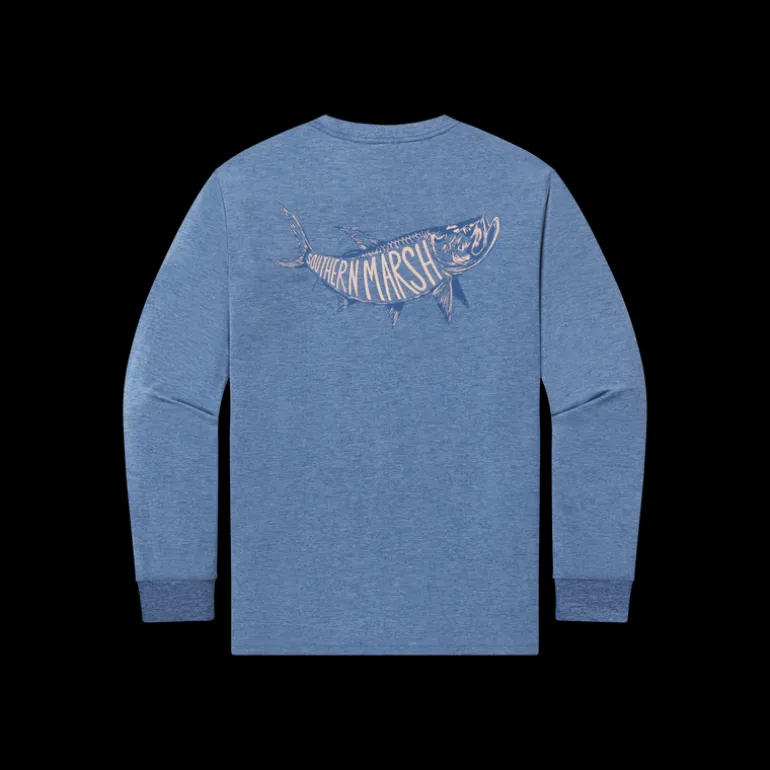 FieldTec™ Heathered Tee - Tarpon Whispers - Long Sleeve