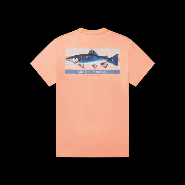 Fishing Lines Tee - Brook Trout