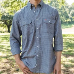 Leeward Textured Grid Shirt