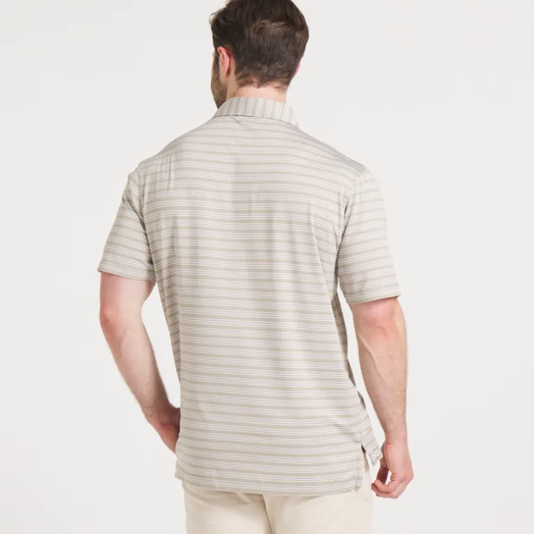 Maybourne Featherlight Stripe Polo