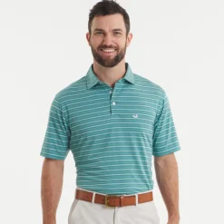 Maybourne Featherlight Stripe Polo